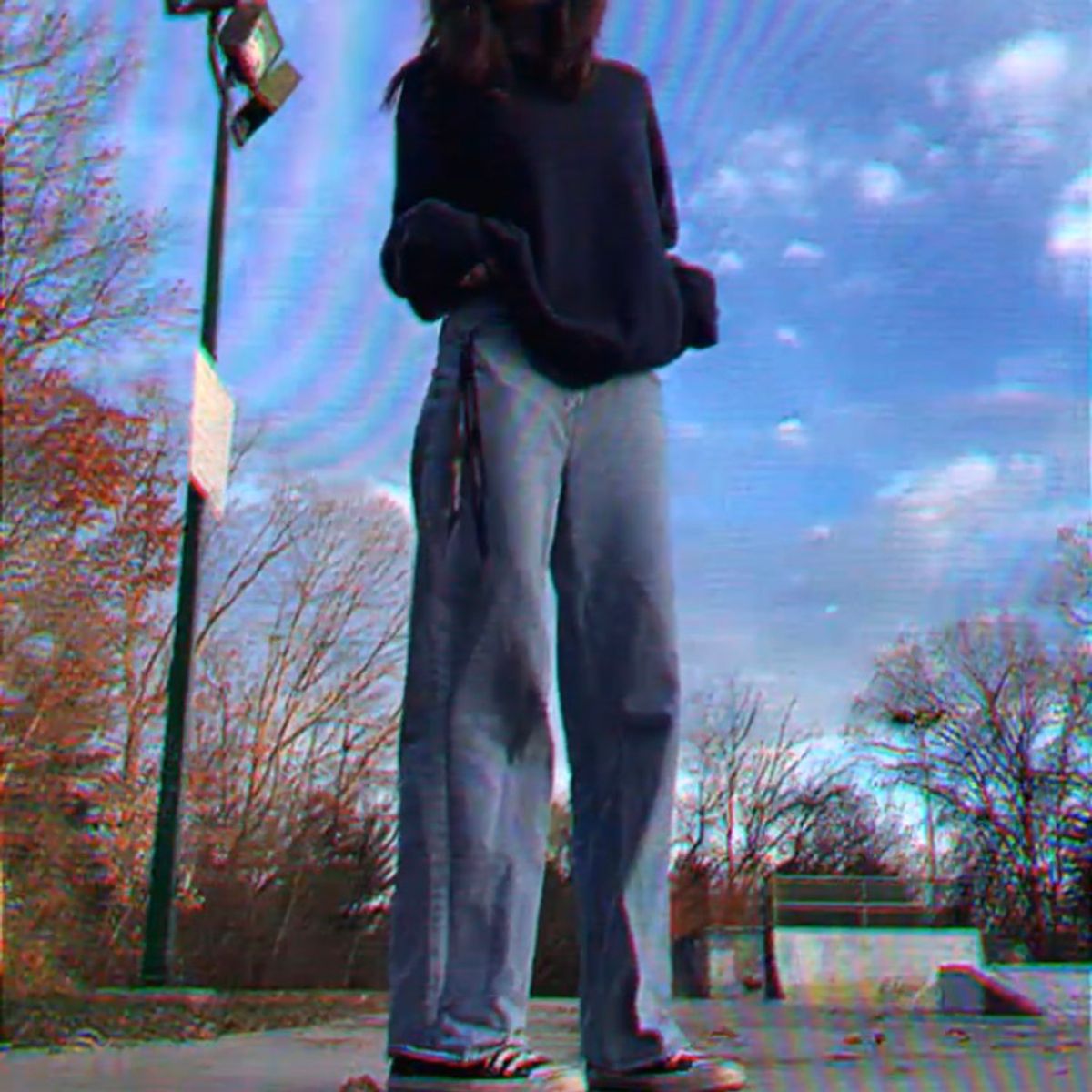 oversized lightwash jeans